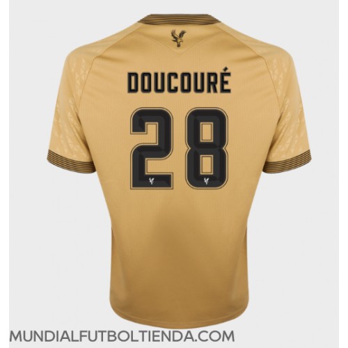 Camiseta Crystal Palace Cheick Doucoure #28 Segunda Equipación Replica 2025-26 mangas cortas